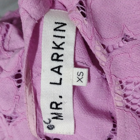 Mr. Larkin May Orchid Pink Cuore Lace Prairie Maxi Dress XS Romantic Designer - Picture 15 of 17